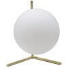 Mauro Ferretti lámpara de mesa Glamy Low E14 25x25x27 cm oro blanco