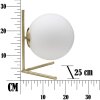 Mauro Ferretti lámpara de mesa Glamy Low E14 25x25x27 cm oro blanco