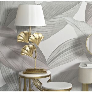 Mauro Ferretti lámpara de mesa Glamy E27 Ø 33x81 cm oro blanco