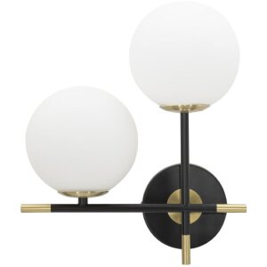 Mauro Ferretti aplique Darky doble E14 30x17x35 cm oro...