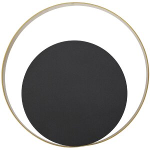Aplique Mauro Ferretti Shuttle E14 25x8x25 cm oro negro