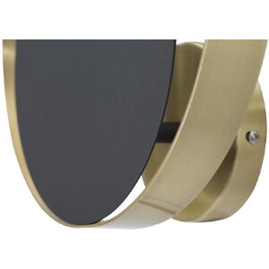 Aplique Mauro Ferretti Shuttle E14 25x8x25 cm oro negro