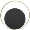 Aplique Mauro Ferretti Shuttle E14 25x8x25 cm oro negro