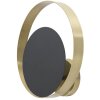 Aplique Mauro Ferretti Shuttle E14 25x8x25 cm oro negro
