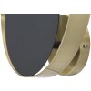 Aplique Mauro Ferretti Shuttle E14 25x8x25 cm oro negro