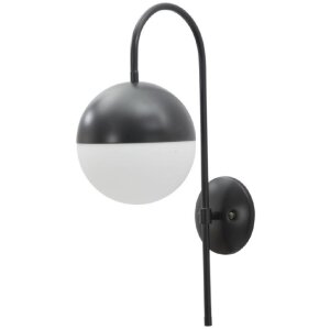 Mauro Ferretti aplique Darky street E14 19x31x51 cm negro blanco