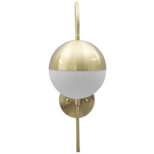 Mauro Ferretti aplique Glamy street E14 19x31x51 cm oro blanco