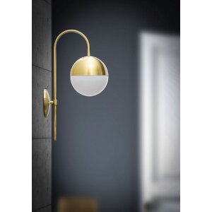 Mauro Ferretti aplique Glamy street E14 19x31x51 cm oro blanco