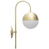 Mauro Ferretti aplique Glamy street E14 19x31x51 cm oro blanco