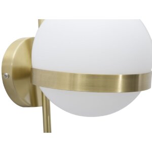 Mauro Ferretti aplique Glamy círculo E14 15x20x40 cm oro blanco