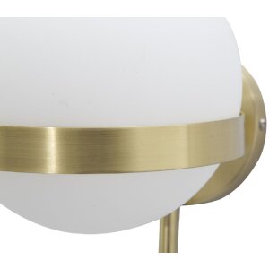 Mauro Ferretti aplique Glamy círculo E14 15x20x40 cm oro blanco
