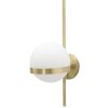 Mauro Ferretti aplique Glamy círculo E14 15x20x40 cm oro blanco