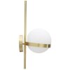 Mauro Ferretti aplique Glamy círculo E14 15x20x40 cm oro blanco