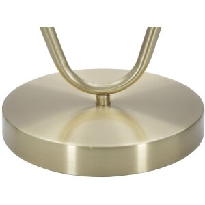 Mauro Ferretti Lámpara de mesa Glamy Ablegen E14 25x18x50 cm oro blanco