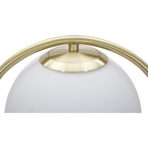 Mauro Ferretti Lámpara de mesa Glamy Ablegen E14 25x18x50 cm oro blanco
