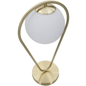 Mauro Ferretti Lámpara de mesa Glamy Ablegen E14 25x18x50 cm oro blanco