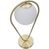 Mauro Ferretti Lámpara de mesa Glamy Ablegen E14 25x18x50 cm oro blanco