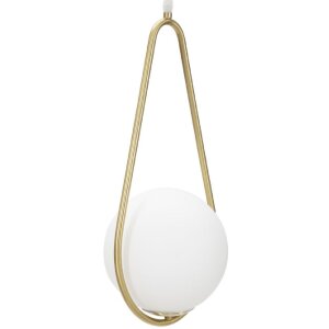 Mauro Ferretti Plafón Glamy Ablegen E14 24x20x46 cm blanco oro