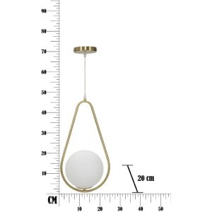Mauro Ferretti Plafón Glamy Ablegen E14 24x20x46 cm blanco oro