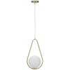 Mauro Ferretti Plafón Glamy Ablegen E14 24x20x46 cm blanco oro