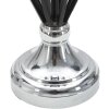 Mauro Ferretti Darky lámpara de mesa plata E27 Ø 28x56 cm negro plata