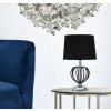 Mauro Ferretti Darky lámpara de mesa plata E27 Ø 28x44,5 cm negro plata