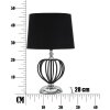 Mauro Ferretti Darky lámpara de mesa plata E27 Ø 28x44,5 cm negro plata