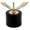 Mauro Ferretti Circly lámpara de mesa E27 Ø 22,5x65 cm oro negro