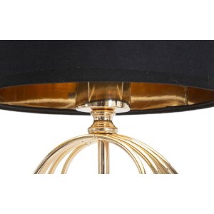 Mauro Ferretti Circly lámpara de mesa E27 Ø 20x58,5 cm oro negro