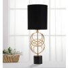 Mauro Ferretti Circly lámpara de mesa E27 Ø 20x58,5 cm oro negro