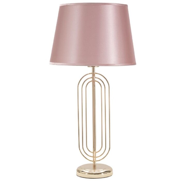 Mauro Ferretti lámpara de mesa Krista E27 Ø 33x64 cm oro rosa