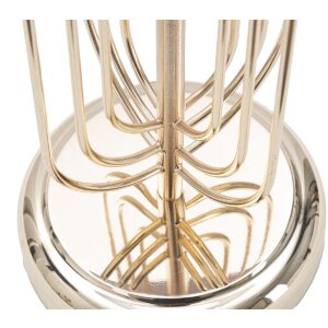 Mauro Ferretti lámpara de mesa Krista E27 Ø 33x64 cm oro rosa