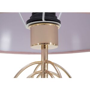 Mauro Ferretti lámpara de mesa Krista E27 Ø 33x64 cm oro rosa