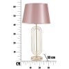Mauro Ferretti lámpara de mesa Krista E27 Ø 33x64 cm oro rosa
