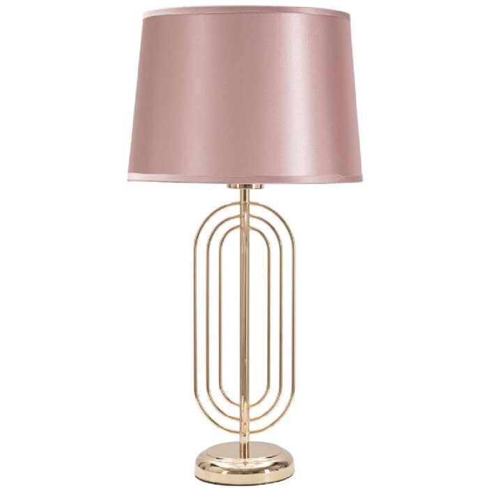 Mauro Ferretti lámpara de mesa Krista E27 Ø 28x55 cm oro rosa
