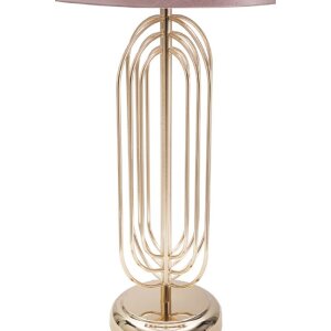 Mauro Ferretti lámpara de mesa Krista E27 Ø 28x55 cm oro rosa