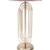 Mauro Ferretti lámpara de mesa Krista E27 Ø 28x55 cm oro rosa