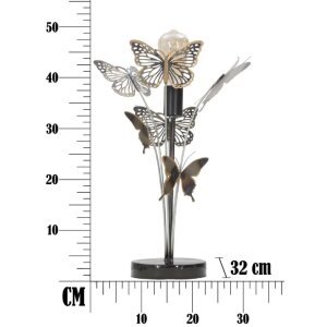 Mauro Ferretti lámpara de mesa mariposas E27 Ø 32x47 cm multicolor