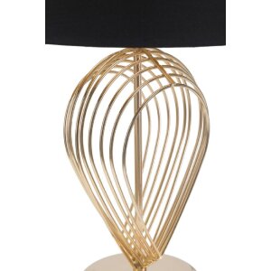 Mauro Ferretti lámpara de mesa Maxt E27 Ø 32,5x53,5 cm oro negro