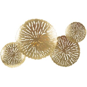 Aplique Mauro Ferretti Dishi Plus 2 luces E14 47x13x28 cm oro