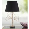 Mauro Ferretti lámpara de mesa hojas E27 Ø 30x60 cm oro negro