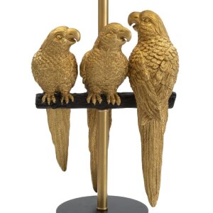 Mauro Ferretti lámpara de mesa loros E27 Ø 30x62,5 cm oro negro