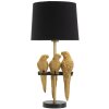 Mauro Ferretti lámpara de mesa loros E27 Ø 30x62,5 cm oro negro