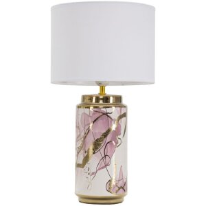 Mauro Ferretti lámpara de mesa Glam Abstract E27 Ø 25x48 cm blanco multicolor