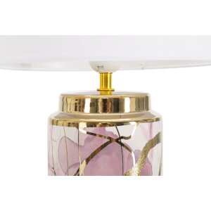 Mauro Ferretti lámpara de mesa Glam Abstract E27 Ø 25x48 cm blanco multicolor