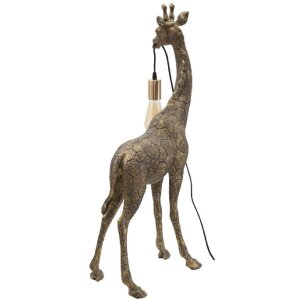 Mauro Ferretti lámpara de mesa Jirafa E27 40x22x80 cm oro antiguo