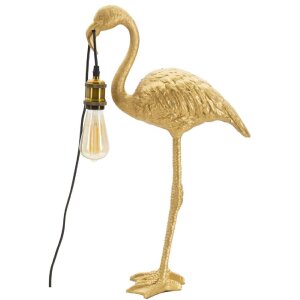 Mauro Ferretti lámpara de mesa Flamingo E27 37x19x59 cm oro