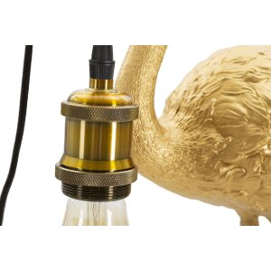 Mauro Ferretti lámpara de mesa Flamingo E27 37x19x59 cm oro