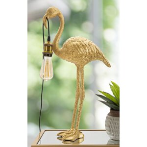 Mauro Ferretti lámpara de mesa Flamingo E27 37x19x59 cm oro