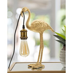 Mauro Ferretti lámpara de mesa Flamingo E27 13x11.5x39.5 cm oro